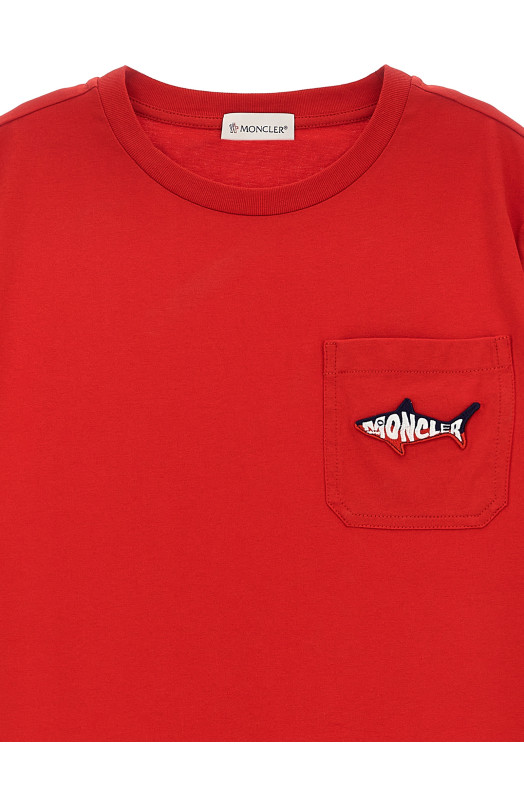 Футболка MONCLER ENFANT 'Squalo' Красный K19548C0003089AFV455