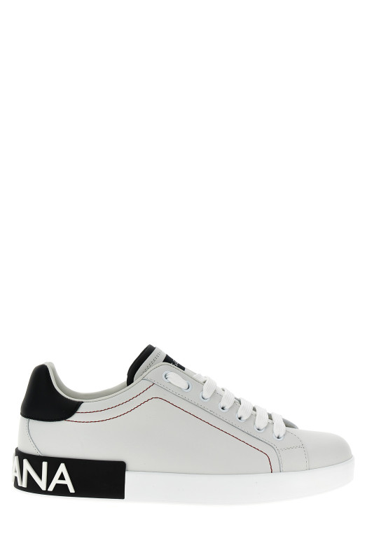 Кроссовки Portofino Белый/Черный DOLCE & GABBANA (CS2216AH52689697)