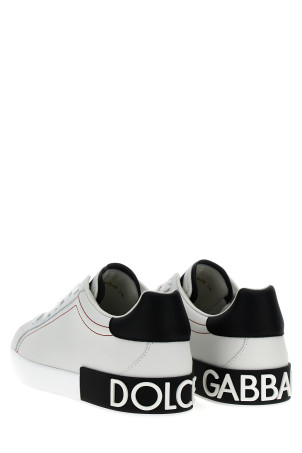 Кроссовки Portofino Белый/Черный DOLCE & GABBANA (CS2216AH52689697)