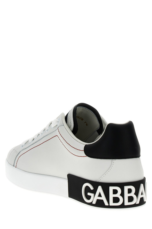 Кроссовки Portofino Белый/Черный DOLCE & GABBANA (CS2216AH52689697)