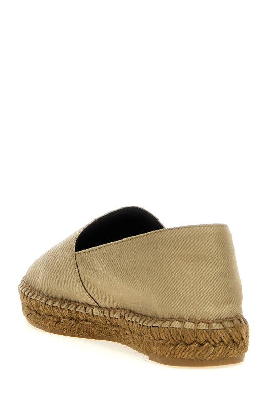 Бежеві еспадрильї з вишивкою логотипу SAINT LAURENT 818248AADNZ9715 Бежеві еспадрильї з вишивкою логотипу SAINT LAURENT 818248AADNZ9715