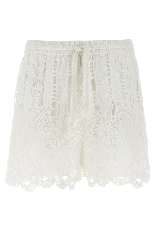 Шорти макраме білі PINKO 104856A2G9Z05 Шорти макраме білі PINKO 104856A2G9Z05