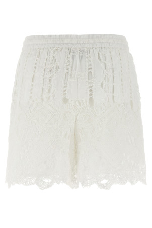 Macramé shorts White Macramé shorts White