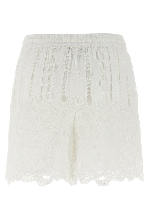 Шорти макраме білі PINKO 104856A2G9Z05 Шорти макраме білі PINKO 104856A2G9Z05