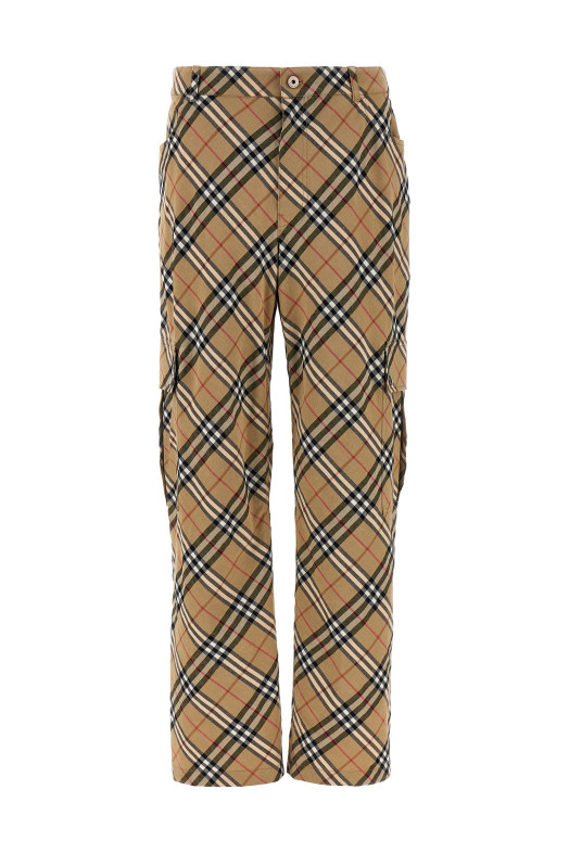 Карго-штани з кишенями Бежевий BURBERRY 8103384TEACUPPASTURECHECK Карго-штани з кишенями Бежевий BURBERRY 8103384TEACUPPASTURECHECK