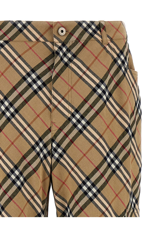 Карго-штани з кишенями Бежевий BURBERRY 8103384TEACUPPASTURECHECK Карго-штани з кишенями Бежевий BURBERRY 8103384TEACUPPASTURECHECK