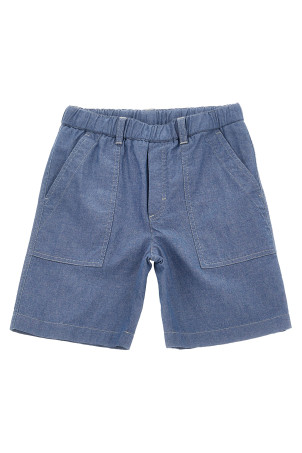 Джинсовые шорты-бермуды СИНИЙ MONCLER ENFANT K19542B00010596RS715 Джинсовые шорты-бермуды СИНИЙ MONCLER ENFANT K19542B00010596RS715