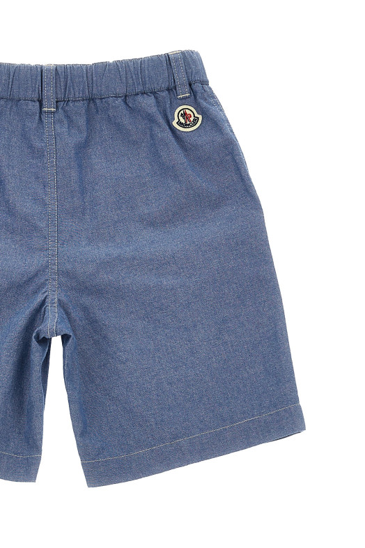Джинсовые шорты-бермуды СИНИЙ MONCLER ENFANT K19542B00010596RS715 Джинсовые шорты-бермуды СИНИЙ MONCLER ENFANT K19542B00010596RS715