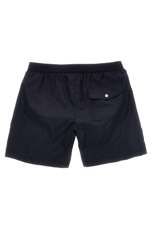 Шорты для плавания с нашивкой логотипа Синий MONCLER ENFANT K19542C0000953326742 Шорты для плавания с нашивкой логотипа Синий MONCLER ENFANT K19542C0000953326742