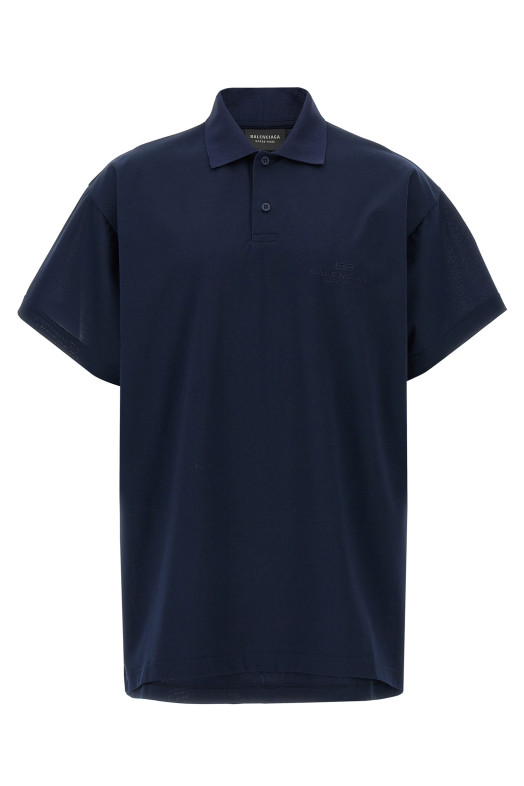 Вишиванка поло синя BALENCIAGA 813299TRVW48065 Вишиванка поло синя BALENCIAGA 813299TRVW48065