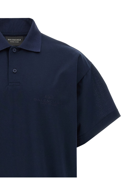 Вишиванка поло синя BALENCIAGA 813299TRVW48065 Вишиванка поло синя BALENCIAGA 813299TRVW48065