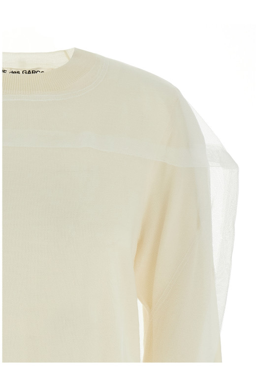 Tulle sweater White Tulle sweater White