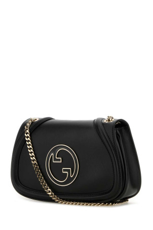 Чорна шкіряна сумка через плече Gucci Blondie Чорна (815715AAEEX) Чорна шкіряна сумка через плече Gucci Blondie Чорна (815715AAEEX)