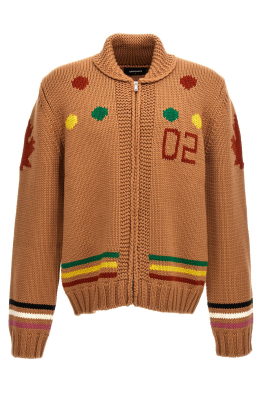 Жакардовий кардиган Multicolor DSQUARED2 (S71HA1216S18374961) Жакардовий кардиган Multicolor DSQUARED2 (S71HA1216S18374961)