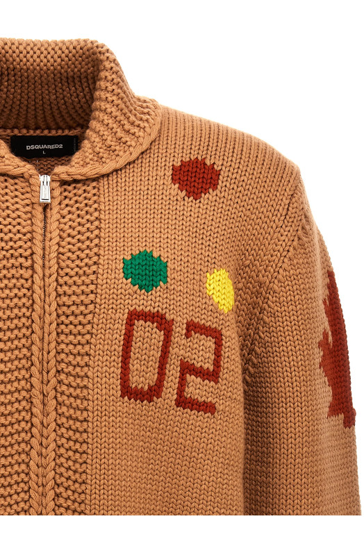 Жакардовий кардиган Multicolor DSQUARED2 (S71HA1216S18374961) Жакардовий кардиган Multicolor DSQUARED2 (S71HA1216S18374961)