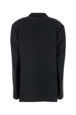 Black mohair blend oversize blazer Purple MAISON MARGIELA (S51BN0431M35301) Black mohair blend oversize blazer Purple MAISON MARGIELA (S51BN0431M35301)