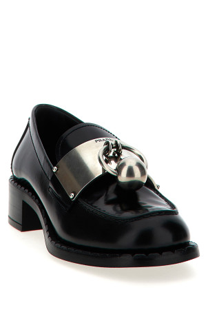 Мокасины с пирсингом Черный PRADA 1D981NFD035P39F0002 Мокасины с пирсингом Черный PRADA 1D981NFD035P39F0002