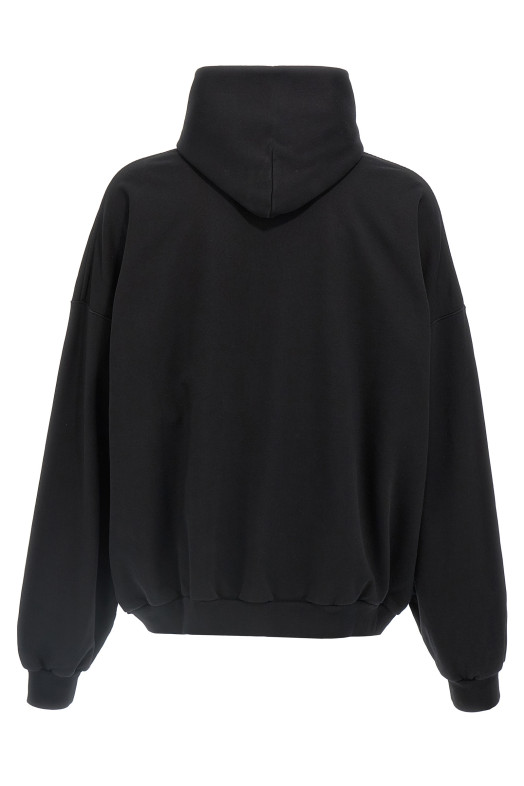 Худі BALENCIAGA 'BB Garderobe' Чорний 813406TRVW11000 Худі BALENCIAGA 'BB Garderobe' Чорний 813406TRVW11000