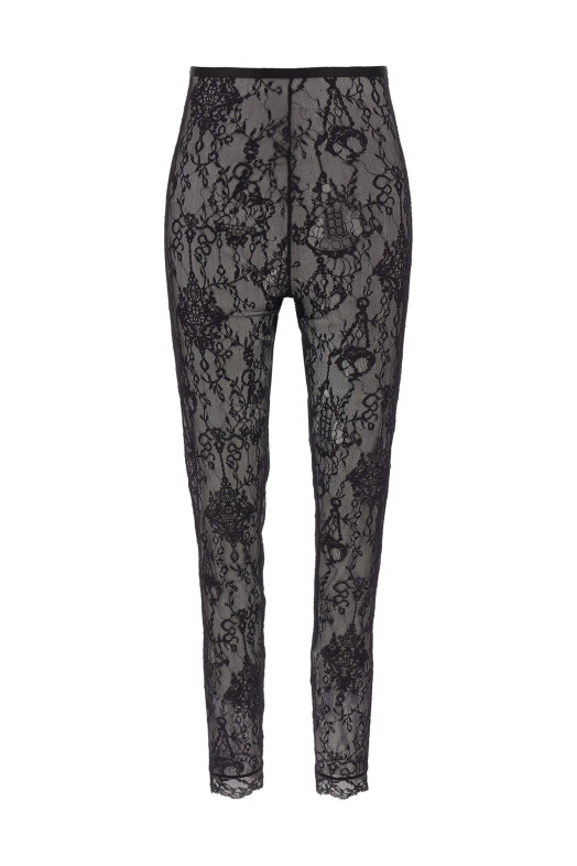 Мереживні легінси-люстра Чорні GIVENCHY BWB04A20H2001001 Мереживні легінси-люстра Чорні GIVENCHY BWB04A20H2001001