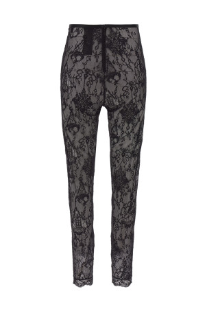 Кружевные леггинсы с люстрой Черный GIVENCHY BWB04A20H2001001