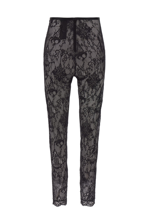 Мереживні легінси-люстра Чорні GIVENCHY BWB04A20H2001001 Мереживні легінси-люстра Чорні GIVENCHY BWB04A20H2001001
