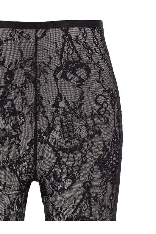 Мереживні легінси-люстра Чорні GIVENCHY BWB04A20H2001001 Мереживні легінси-люстра Чорні GIVENCHY BWB04A20H2001001