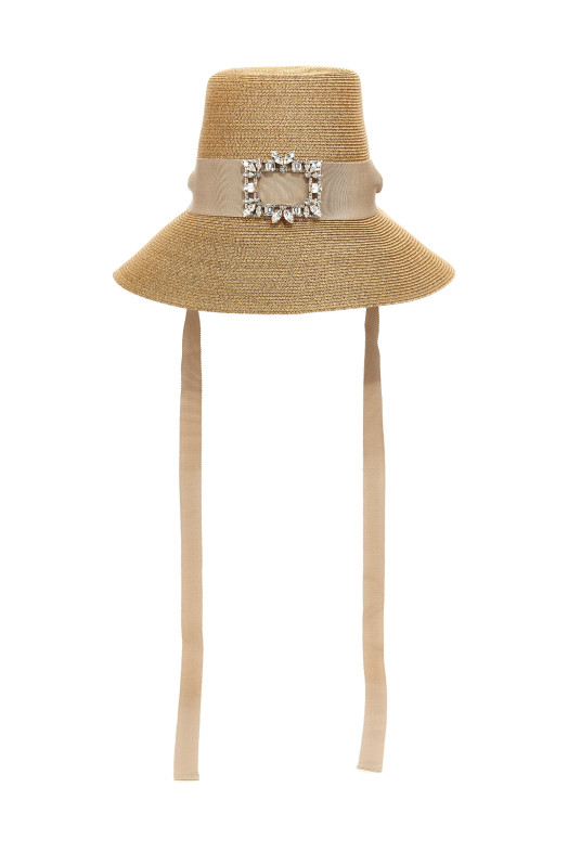 'Broche Vivier' hat Beige 'Broche Vivier' hat Beige