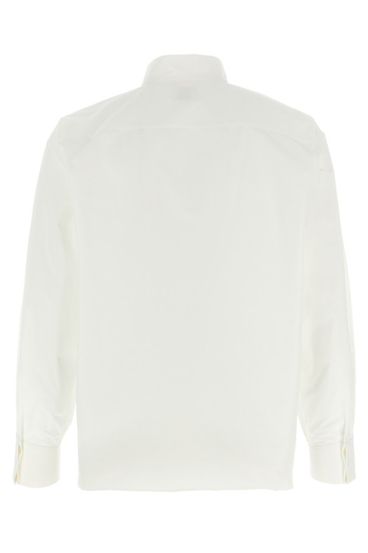 Flap collar shirt White Flap collar shirt White