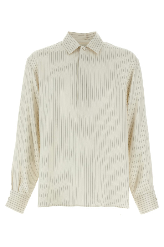 Сорочка-туніка чорно-сіра SAINT LAURENT 813934Y2L939787 Сорочка-туніка чорно-сіра SAINT LAURENT 813934Y2L939787