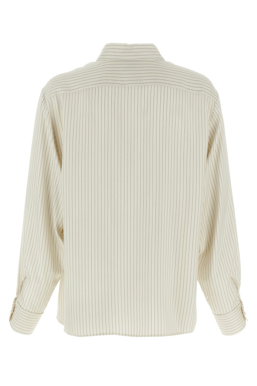 Сорочка-туніка чорно-сіра SAINT LAURENT 813934Y2L939787 Сорочка-туніка чорно-сіра SAINT LAURENT 813934Y2L939787