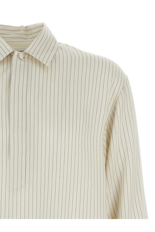 Сорочка-туніка чорно-сіра SAINT LAURENT 813934Y2L939787 Сорочка-туніка чорно-сіра SAINT LAURENT 813934Y2L939787