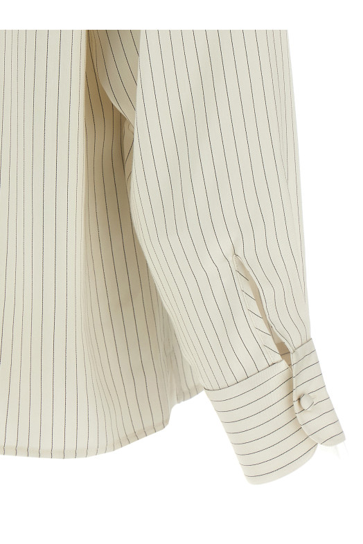 Сорочка-туніка чорно-сіра SAINT LAURENT 813934Y2L939787 Сорочка-туніка чорно-сіра SAINT LAURENT 813934Y2L939787