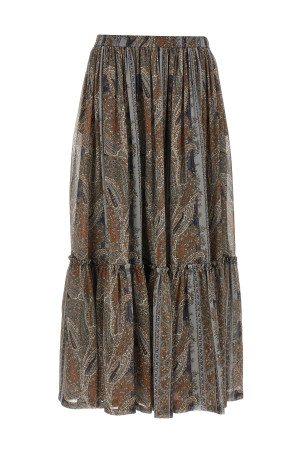 Юбка с рисунком пейсли Многоцветный SAINT LAURENT 823141Y3K588490 Юбка с рисунком пейсли Многоцветный SAINT LAURENT 823141Y3K588490