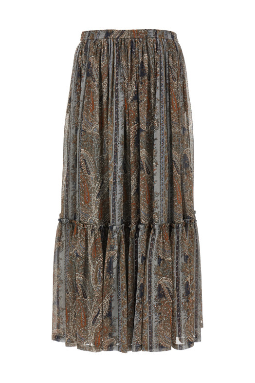 Спідниця пейслі Різнобарвна SAINT LAURENT 823141Y3K588490 Спідниця пейслі Різнобарвна SAINT LAURENT 823141Y3K588490