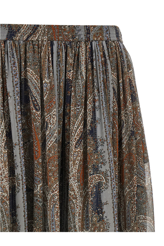 Спідниця пейслі Різнобарвна SAINT LAURENT 823141Y3K588490 Спідниця пейслі Різнобарвна SAINT LAURENT 823141Y3K588490