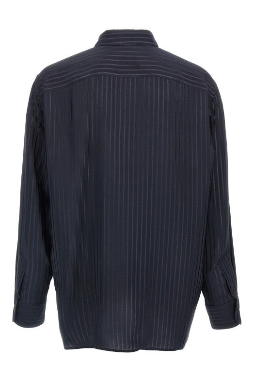 Полосатая рубашка Синий SAINT LAURENT 819096Y2G624102 Полосатая рубашка Синий SAINT LAURENT 819096Y2G624102