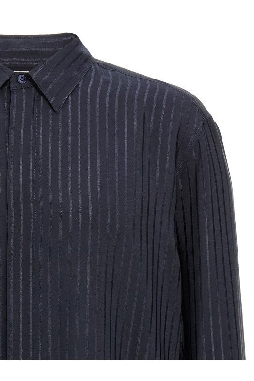 Полосатая рубашка Синий SAINT LAURENT 819096Y2G624102 Полосатая рубашка Синий SAINT LAURENT 819096Y2G624102
