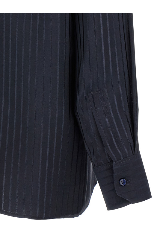 Полосатая рубашка Синий SAINT LAURENT 819096Y2G624102 Полосатая рубашка Синий SAINT LAURENT 819096Y2G624102