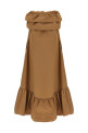 Flounce dress Brown Flounce dress Brown
