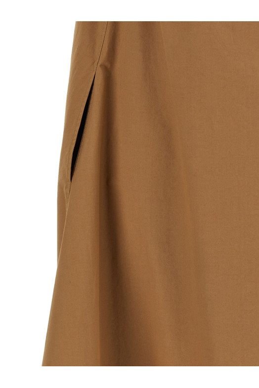 Flounce dress Brown Flounce dress Brown
