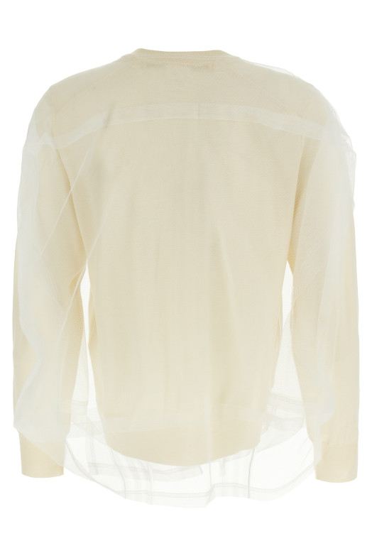Tulle cardigan White Tulle cardigan White