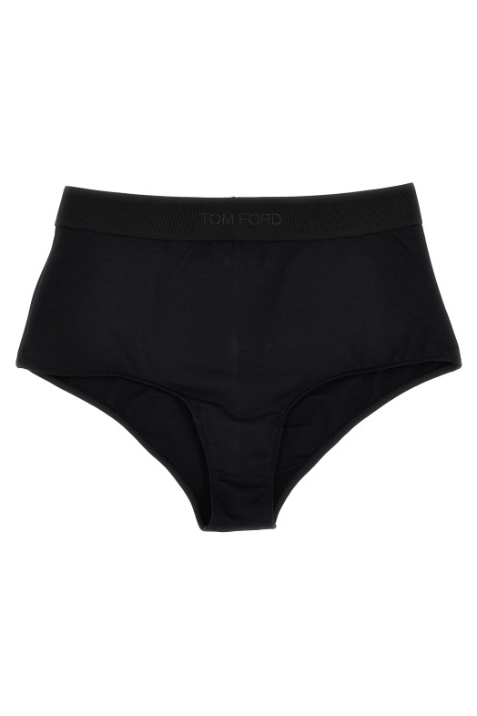 High waist briefs Black