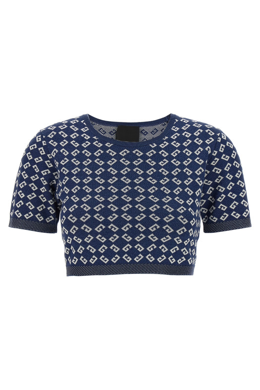 'cropped' top Blue 'cropped' top Blue