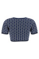 'cropped' top Blue 'cropped' top Blue