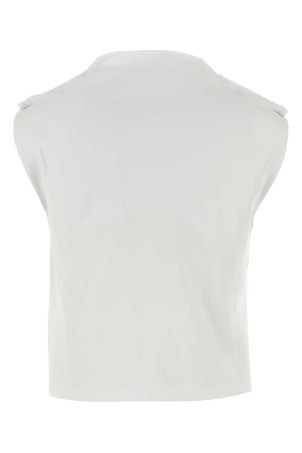 White stretch cotton Glenda top ARMARIUM (ARMTMT017JE03) White stretch cotton Glenda top ARMARIUM (ARMTMT017JE03)
