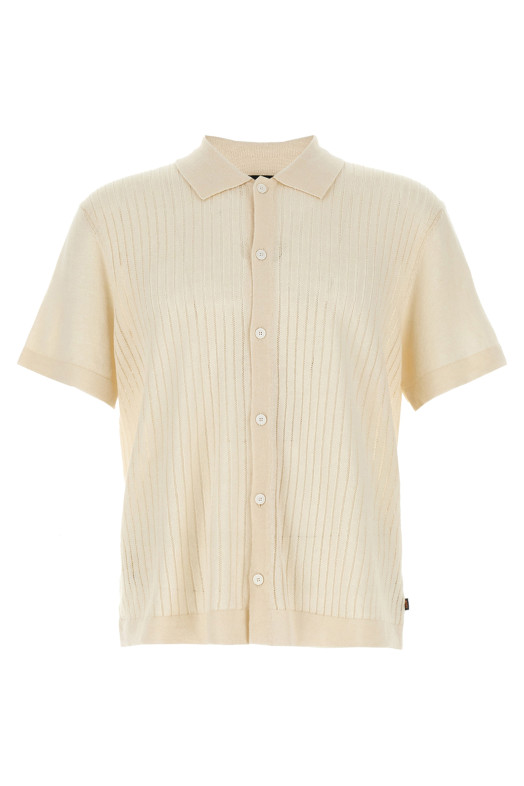 Трикотажна сорочка Біла HUGO BOSS 50539566106 Трикотажна сорочка Біла HUGO BOSS 50539566106