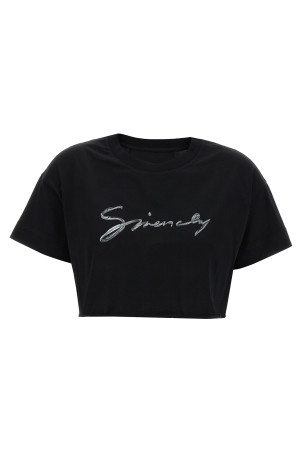 Футболка GIVENCHY 'cropped' Черный BW70C5P729001
