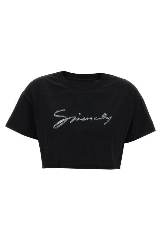 Футболка GIVENCHY 'cropped' Черный BW70C5P729001 Футболка GIVENCHY 'cropped' Черный BW70C5P729001