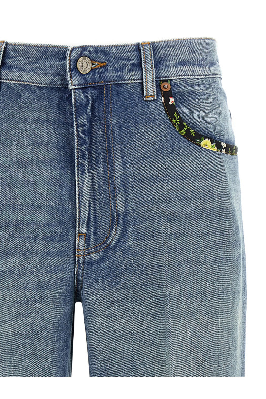 Квіткові джинси Valentino Garavani Сині 6B0DD19X94V558 Квіткові джинси Valentino Garavani Сині 6B0DD19X94V558