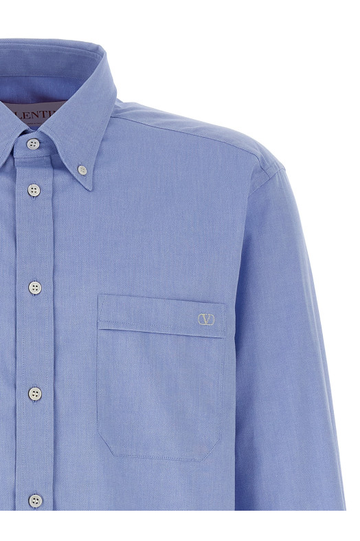 Сорочка Valentino Garavani 'Valentino' СИНЯ 6V0ABS80ATHCZV Сорочка Valentino Garavani 'Valentino' СИНЯ 6V0ABS80ATHCZV